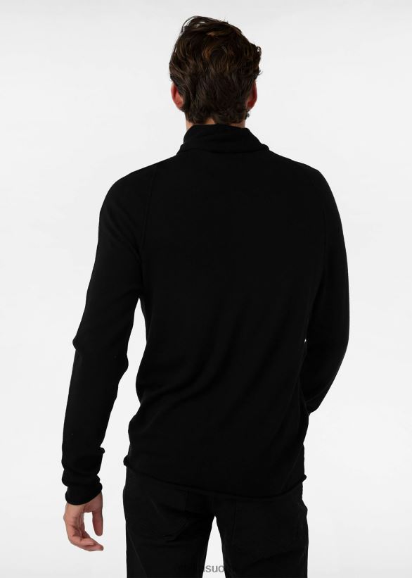 vaatetus Ethika rollover villapaita villapaita - musta miehet Z448DV570