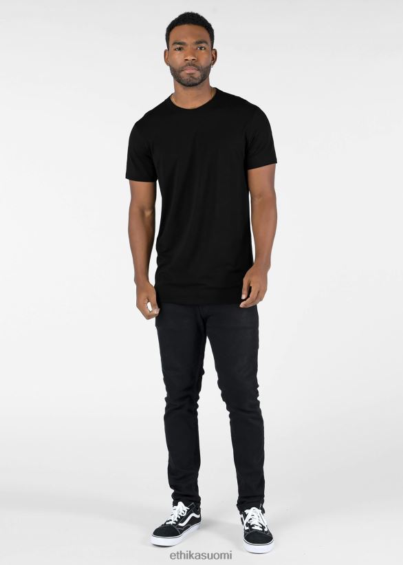vaatetus Ethika slim fit tee slim modaali t-paita - musta miehet Z448DV565