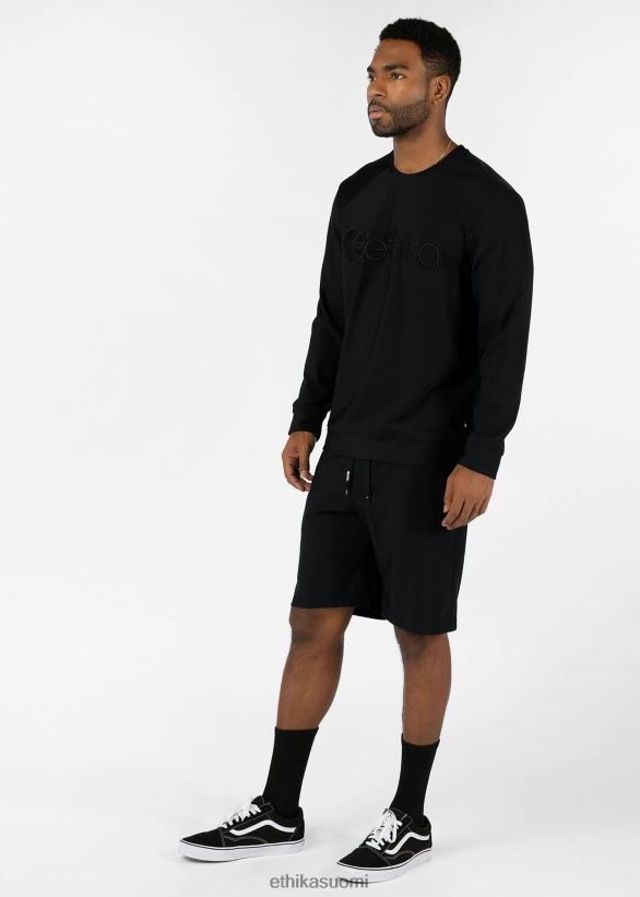 vaatetus Ethika premium collegeshortsi - musta miehet Z448DV646