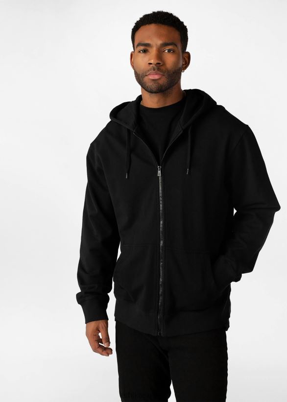 vaatetus Ethika vetoketjullinen huppari - musta miehet Z448DV602