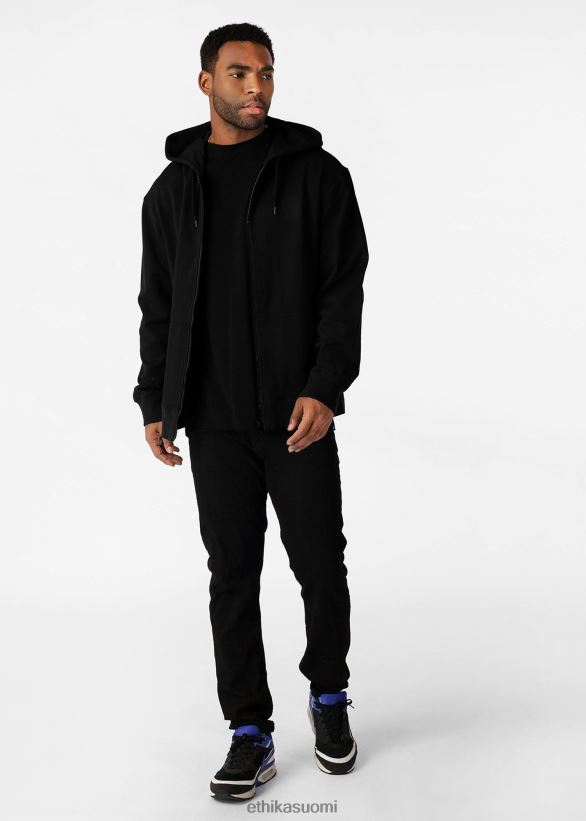 vaatetus Ethika vetoketjullinen huppari - musta miehet Z448DV602