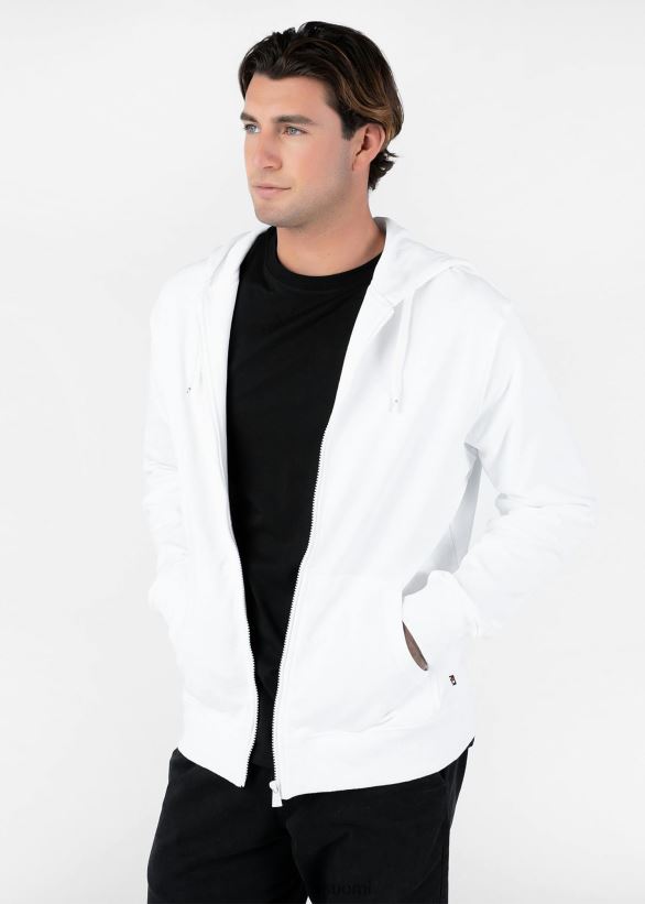 vaatetus Ethika vetoketjullinen huppari - valkoinen miehet Z448DV603