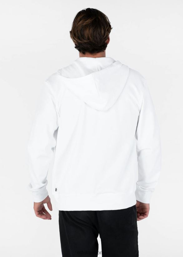 vaatetus Ethika vetoketjullinen huppari - valkoinen miehet Z448DV603