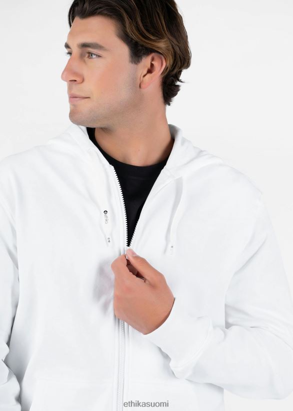 vaatetus Ethika vetoketjullinen huppari - valkoinen miehet Z448DV603