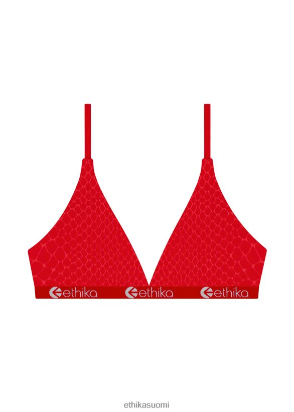 vaatetus Ethika kolmiorintaliivit kohokuvioitu python - punainen naiset Z448DV1245