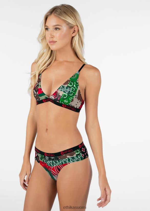 vaatetus Ethika kolmiorintaliivit paisley camo naiset Z448DV1351