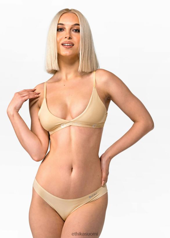 vaatetus Ethika kolmiorintaliivit saumattomat - aavikon hiekka naiset Z448DV1293