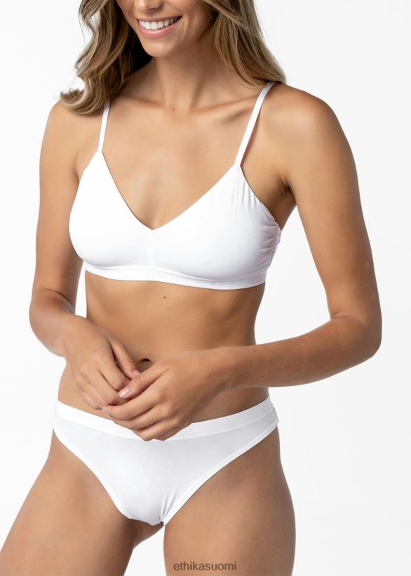 vaatetus Ethika v-kaula-aukkoiset rintaliivit - lumivalkoiset naiset Z448DV1282