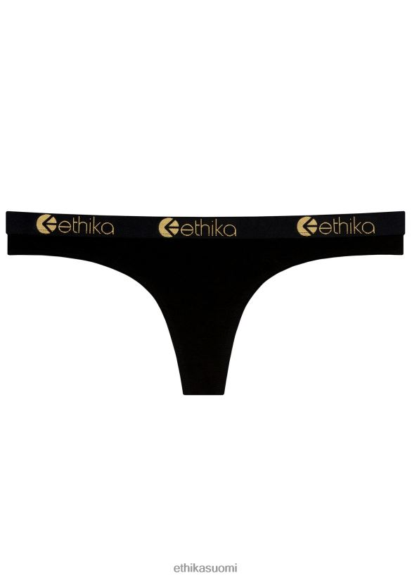vaatetus Ethika stringit modaali - musta kulta lurex naiset Z448DV980