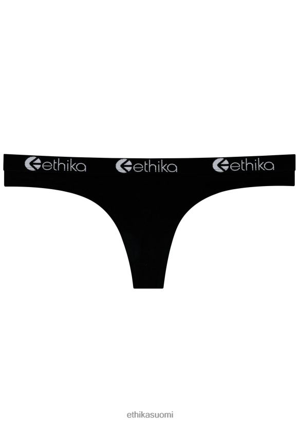 vaatetus Ethika stringit pima - musta naiset Z448DV951