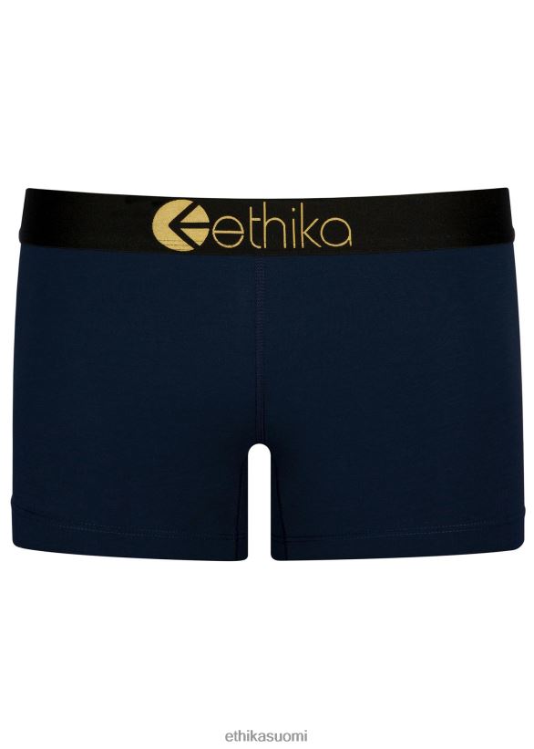 vaatetus Ethika katkottua modaalia - navy gold lurex naiset Z448DV990