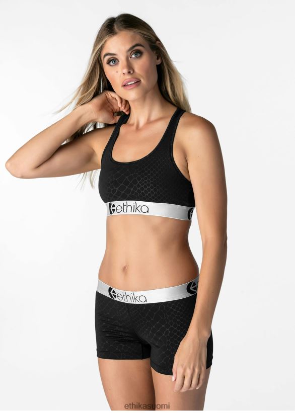 vaatetus Ethika urheiluliivit kohokuvioitu python - musta naiset Z448DV1241