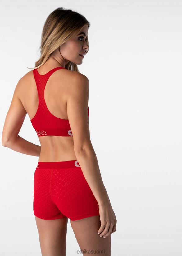vaatetus Ethika urheiluliivit kohokuvioitu python - punainen naiset Z448DV1244