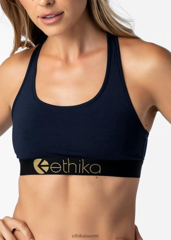 vaatetus Ethika urheiluliivit modaalit - tummansininen kulta lurex naiset Z448DV1275