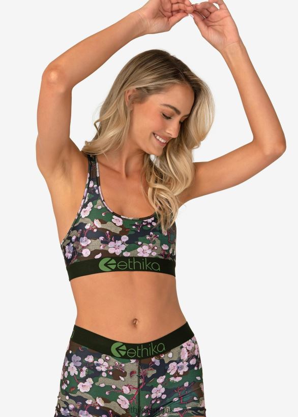 vaatetus Ethika urheiluliivit persikankukka naiset Z448DV1178