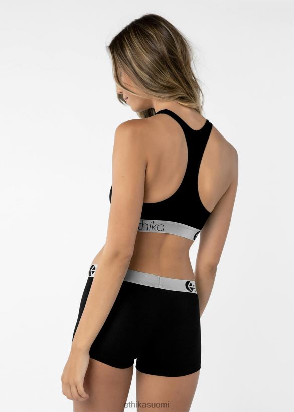 vaatetus Ethika urheiluliivit premium modaalit - mustat naiset Z448DV1298