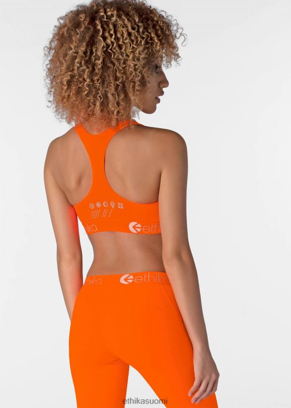 vaatetus Ethika urheiluliivit subzero performance - neonoranssi naiset Z448DV1334