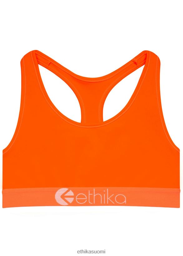 vaatetus Ethika urheiluliivit subzero performance - neonoranssi naiset Z448DV1334