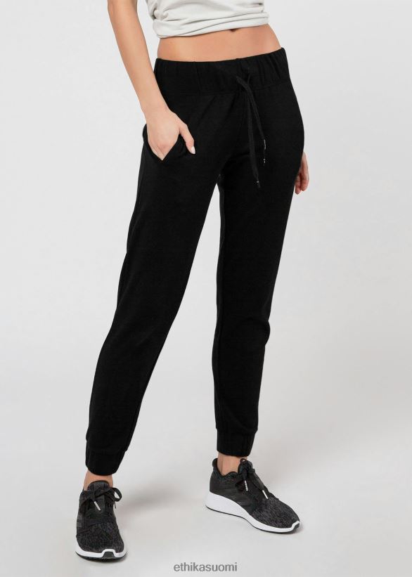 vaatetus Ethika collegehousut mustat - lyhyet naiset Z448DV1434