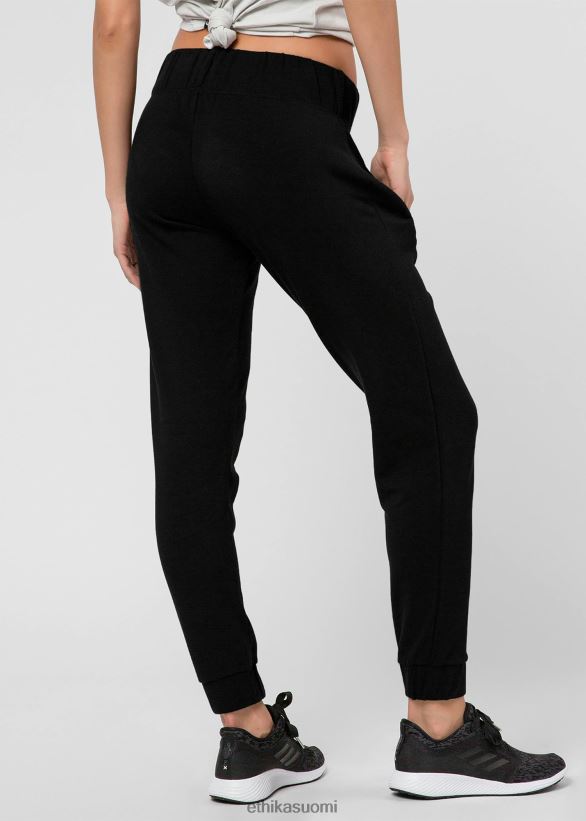 vaatetus Ethika collegehousut mustat - lyhyet naiset Z448DV1434