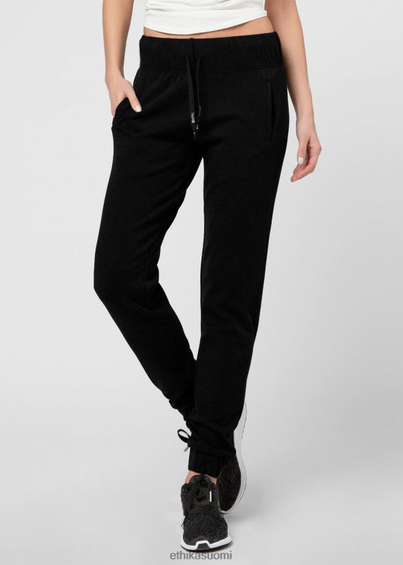 vaatetus Ethika collegehousut mustat - pitkät naiset Z448DV1436