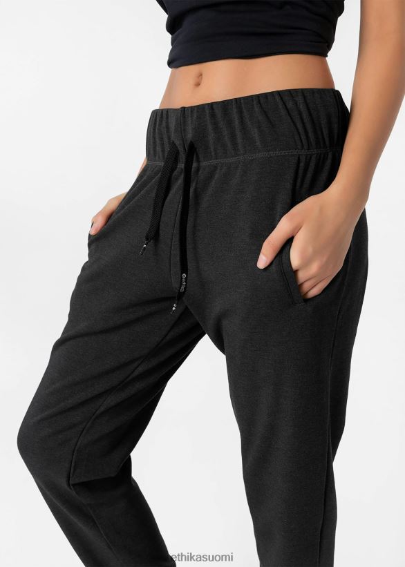 vaatetus Ethika collegehousut tummanharmaa - pitkä naiset Z448DV1435