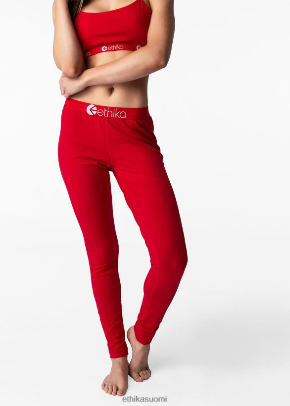 vaatetus Ethika leggingsit modaali - punainen kone punainen naiset Z448DV1443