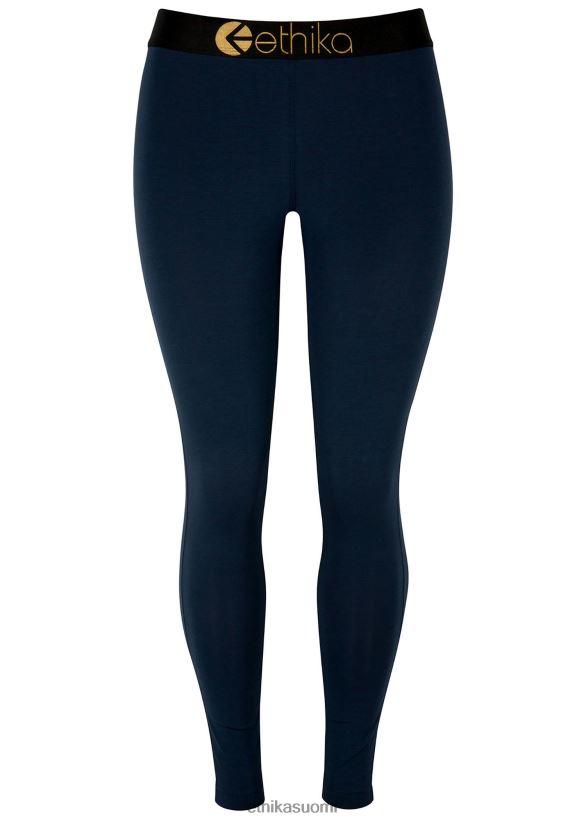 vaatetus Ethika leggingsit modaalit - laivastonkulta lurex naiset Z448DV1447