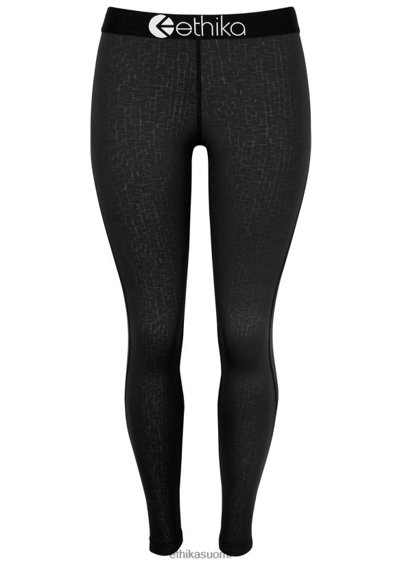 vaatetus Ethika täyspitkä tiukka kohokuvioitu ristikko suorituskyky - musta naiset Z448DV1438