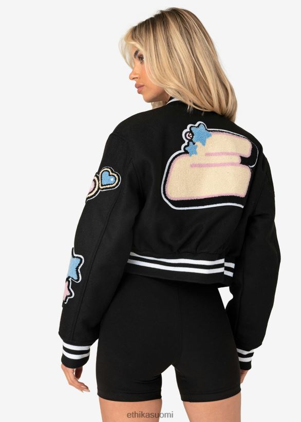 vaatetus Ethika leikattu yliopistotakki - bubble e naiset Z448DV1427