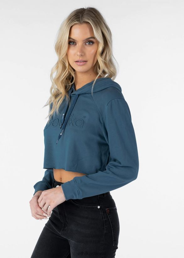 vaatetus Ethika lyhennetty huppari - lake naiset Z448DV1426