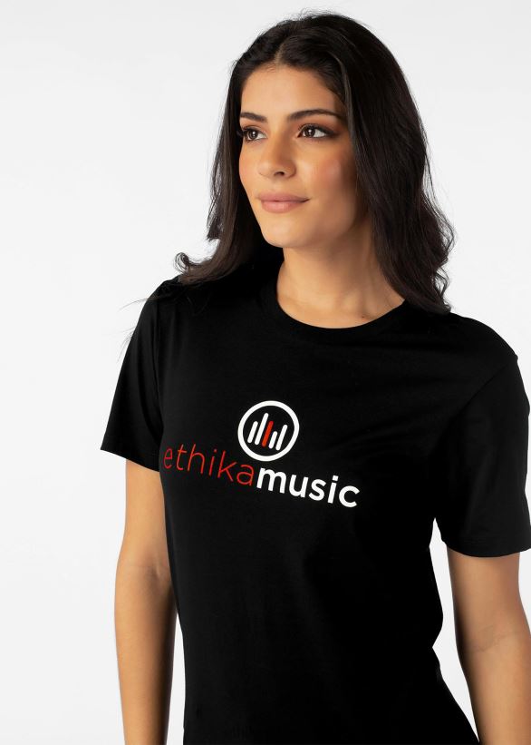 vaatetus Ethika asennettu miehistön modaalinen t-paita - musiikki valkoinen naiset Z448DV1405