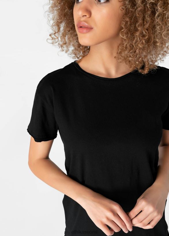 vaatetus Ethika distressed t-paita - musta naiset Z448DV1399