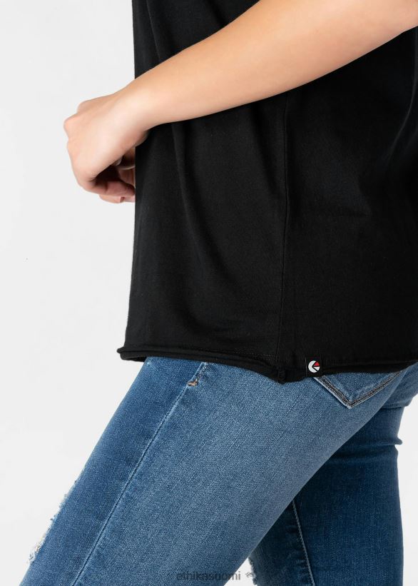 vaatetus Ethika distressed t-paita - musta naiset Z448DV1399