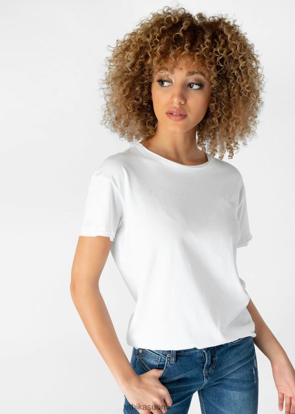 vaatetus Ethika distressed tee - valkoinen naiset Z448DV1408