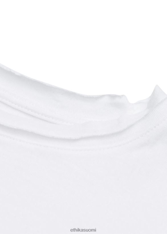 vaatetus Ethika distressed tee - valkoinen naiset Z448DV1408