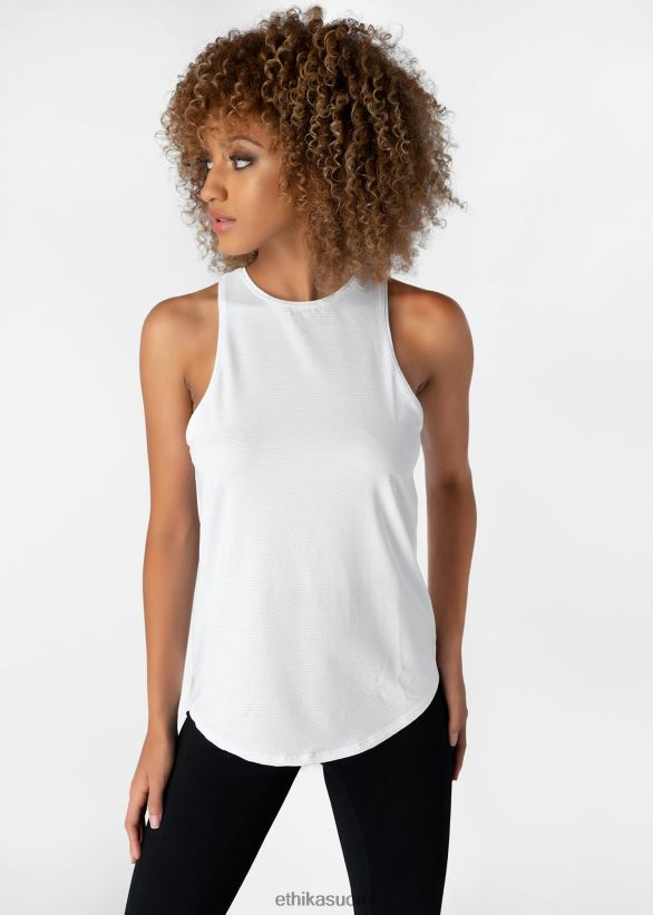 vaatetus Ethika korkea-aukkoinen tanktop mikroverkkosuorituskyky naiset Z448DV1396