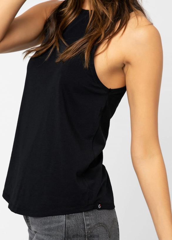 vaatetus Ethika korkea-aukkoinen toppi - musta naiset Z448DV1393