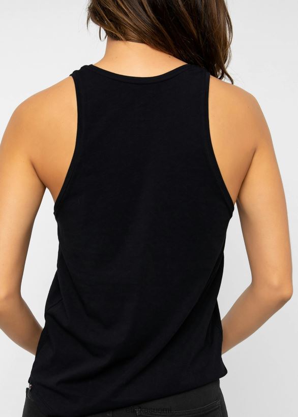 vaatetus Ethika korkea-aukkoinen toppi - musta naiset Z448DV1393