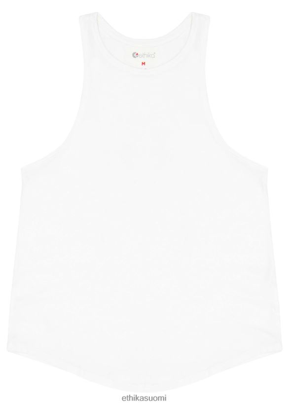 vaatetus Ethika korkea-aukkoinen toppi - valkoinen naiset Z448DV1394
