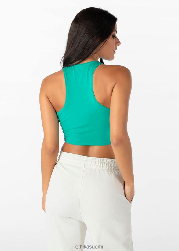 vaatetus Ethika leikattu toppi - sinivihreä naiset Z448DV1390