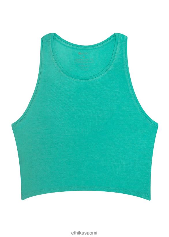 vaatetus Ethika leikattu toppi - sinivihreä naiset Z448DV1390