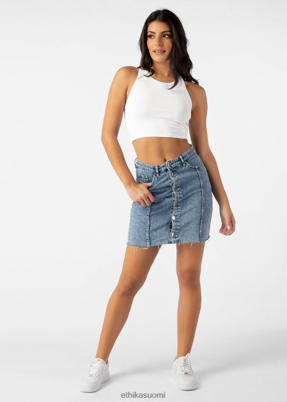 vaatetus Ethika lyhennetty toppi - valkoinen naiset Z448DV1392