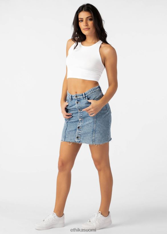 vaatetus Ethika lyhennetty toppi - valkoinen naiset Z448DV1392