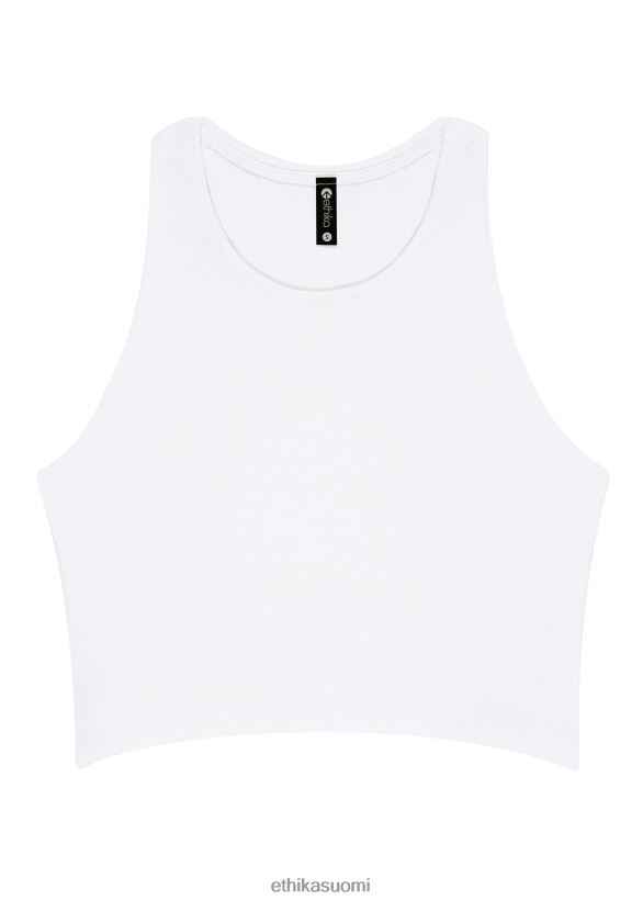 vaatetus Ethika lyhennetty toppi - valkoinen naiset Z448DV1392