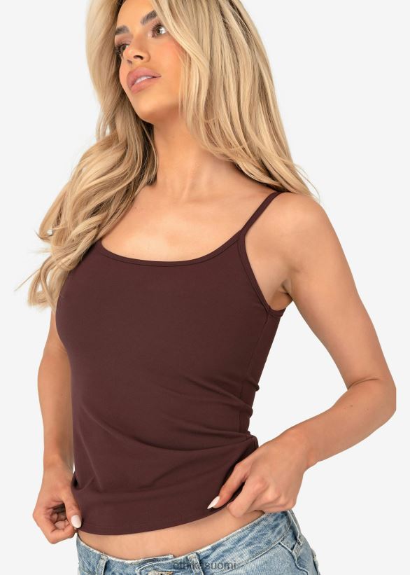 vaatetus Ethika säiliön yläosan muoto - mokka naiset Z448DV1387