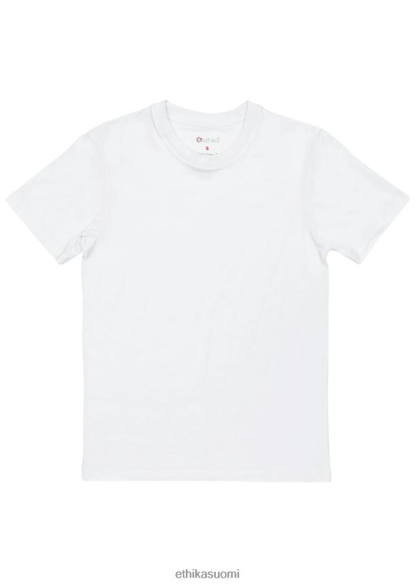 vaatetus Ethika the fitted crew modaalisovitettu t-paita - valkoinen naiset Z448DV1411