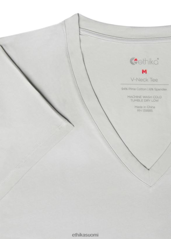 vaatetus Ethika v-aukkoinen t-paita harmaa naiset Z448DV1416