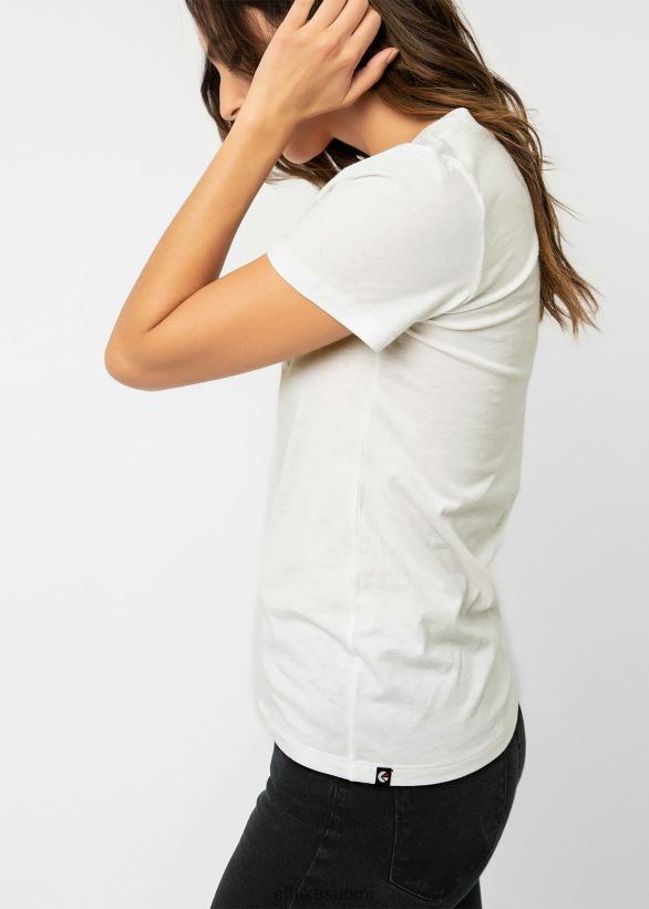vaatetus Ethika v-aukkoinen t-paita luonnonvalkoinen naiset Z448DV1417