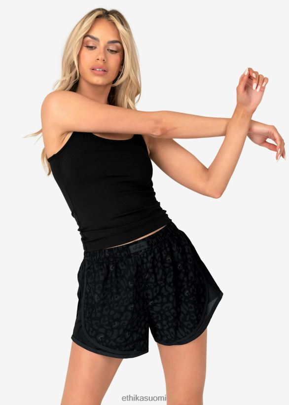 vaatetus Ethika lyhyt juoksu - musta leopardi naiset Z448DV1497